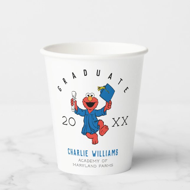 Sesame Street | Elmo Preschool Graduate Paper Cups (Front)