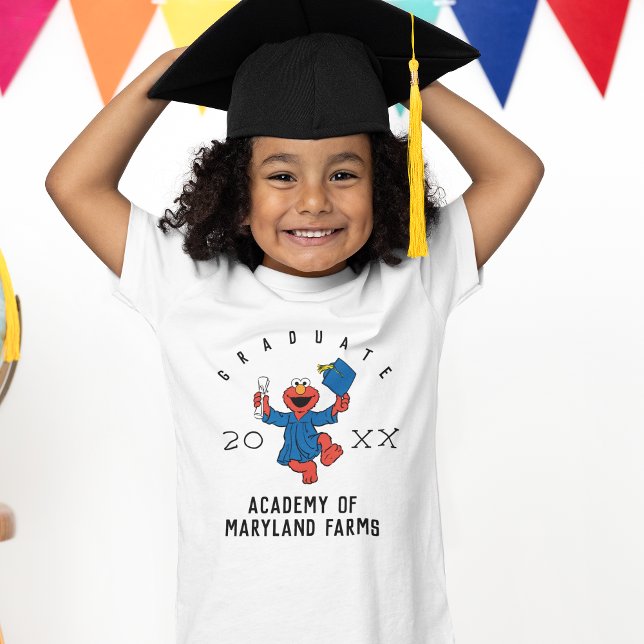 Sesame Street | Elmo Preschool Graduate  T-Shirt (Kid wearing t-shirt)