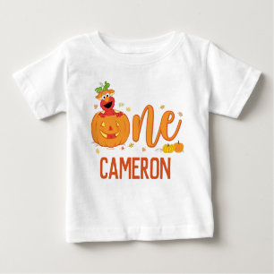 Sesame Street - Elmo   Pumpkin 1st Birthday Baby T-Shirt