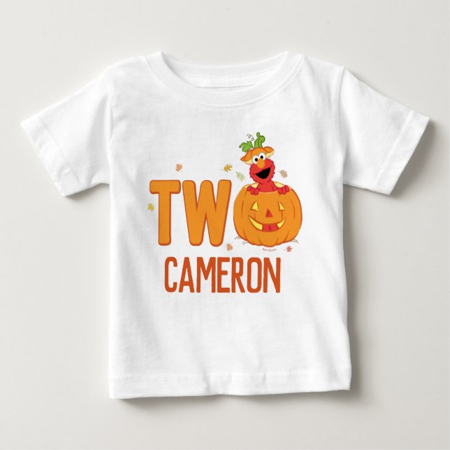 Sesame Street - Elmo | Pumpkin 2nd Birthday Baby T-Shirt (Front)
