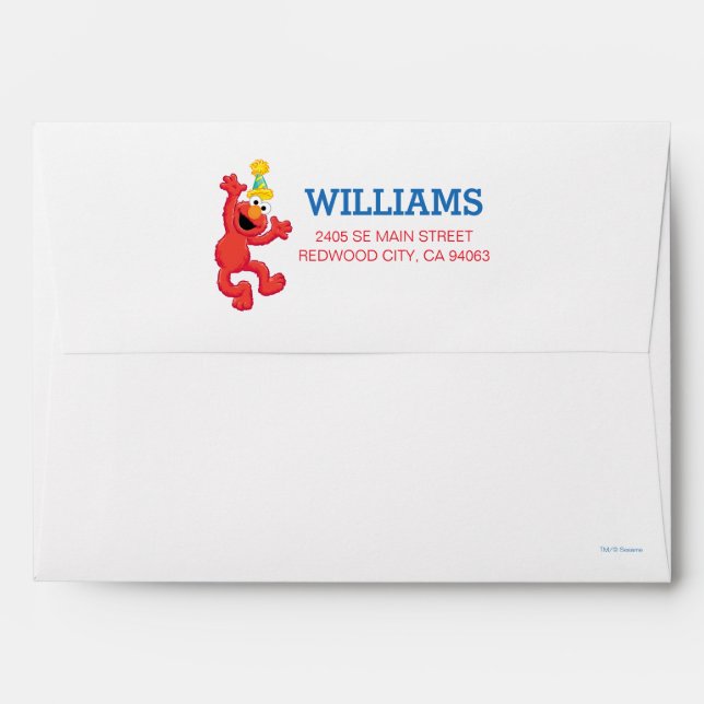 Sesame Street | Elmo - Rainbow Birthday Envelopes (Back (Top Flap))