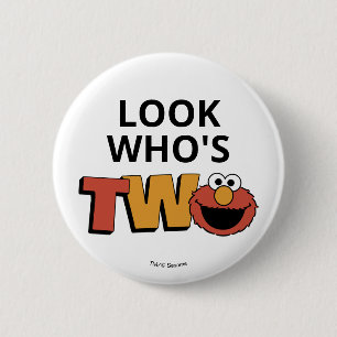 Sesame Street   Elmo - Second Birthday 6 Cm Round Badge