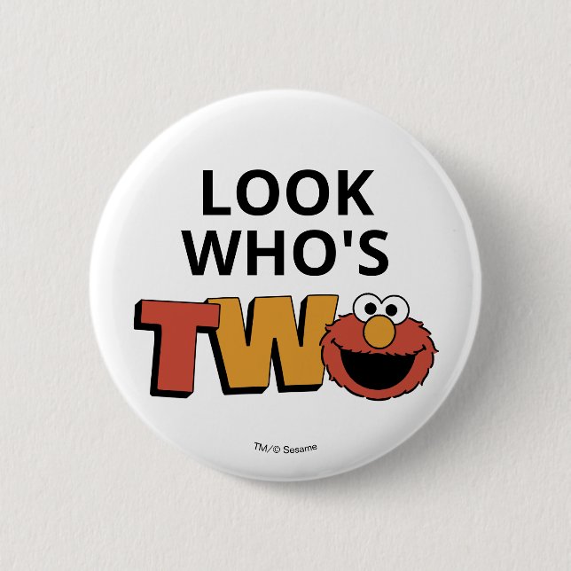 Sesame Street | Elmo - Second Birthday 6 Cm Round Badge (Front)