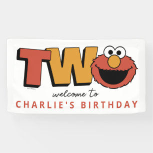Sesame Street   Elmo - Second Birthday Banner