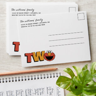 Sesame Street Elmo - Second Birthday Envelope