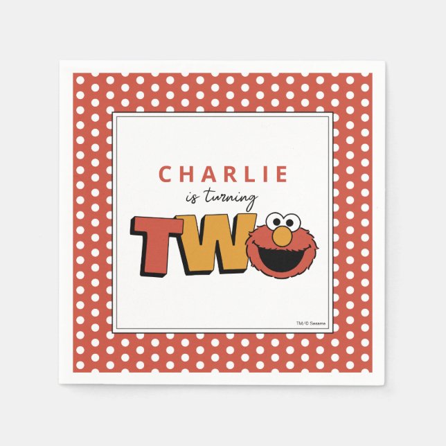 Sesame Street | Elmo - Second Birthday Napkins (Front)