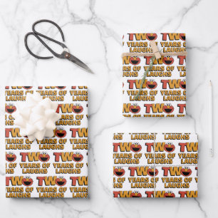 Sesame Street   Elmo - Second Birthday Wrapping Paper Sheet