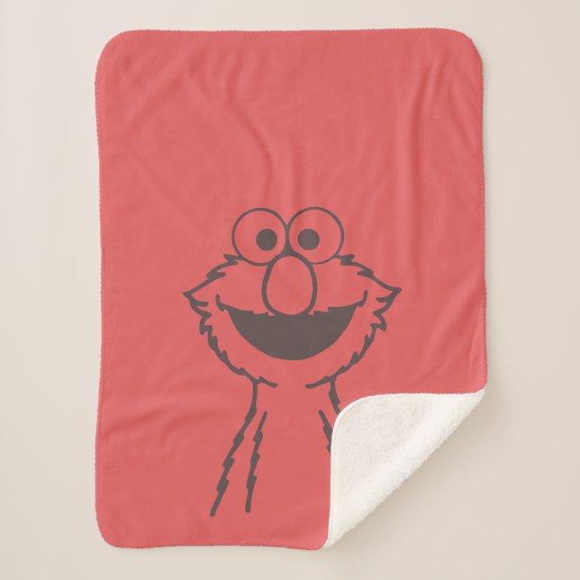 Sesame Street | Elmo Sherpa Blanket (Front)
