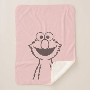 Sesame Street Elmo Sherpa Blanket