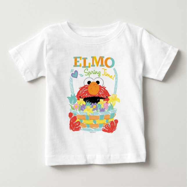 Sesame Street - Elmo | Spring Time Baby T-Shirt (Front)