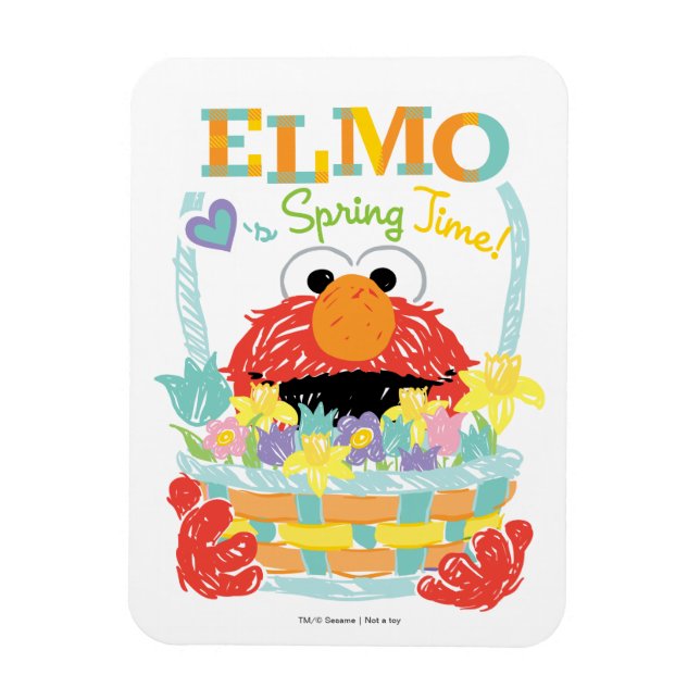Sesame Street - Elmo | Spring Time Magnet (Vertical)