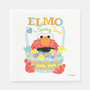 Sesame Street - Elmo   Spring Time Napkin