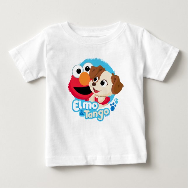 Sesame Street | Elmo & Tango Badge Baby T-Shirt (Front)