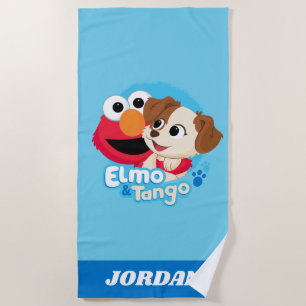 Sesame Street   Elmo & Tango Badge Beach Towel