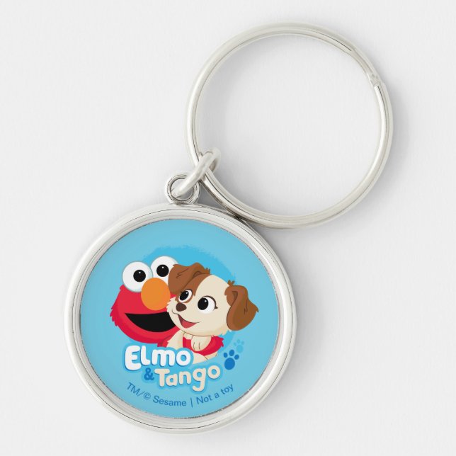 Sesame Street | Elmo & Tango Badge Key Ring (Front)