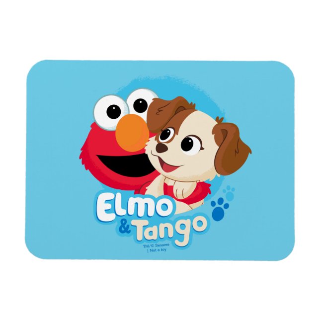 Sesame Street | Elmo & Tango Badge Magnet (Horizontal)