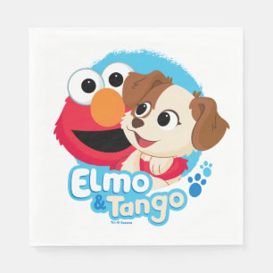 Sesame Street   Elmo & Tango Badge Napkin