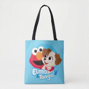 Sesame Street Elmo & Tango Badge Tote Bag