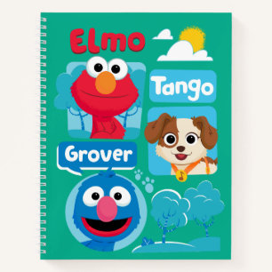 Sesame Street   Elmo, Tango, & Grover Park Graphic Notebook