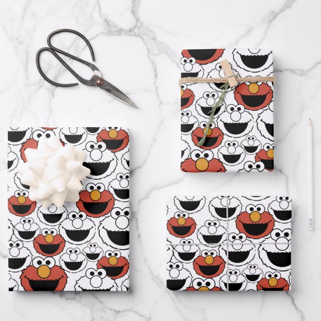 Sesame Street | Elmo Wrapping Paper Sheets (Front)