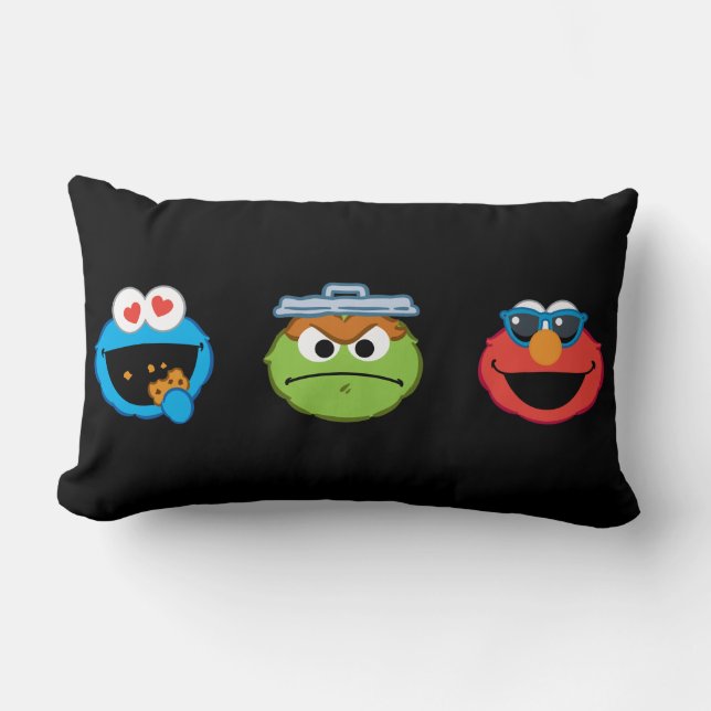 Sesame Street Emoji Pals Lumbar Cushion (Front)