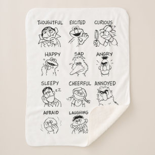 Sesame Street   Emotions & Feelings Sherpa Blanket