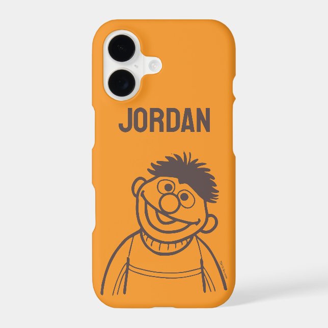 Sesame Street | Ernie Bright | Add Your Name iPhone Case (Back)