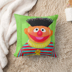 Sesame Street   Ernie with Rubber Duckie Cushion