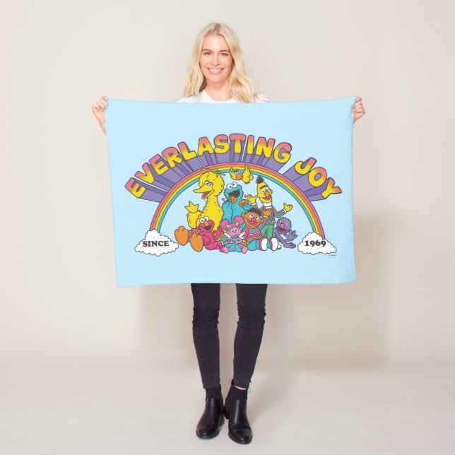 Sesame Street | Everlasting Joy Since 1969 Fleece Blanket (In Situ)