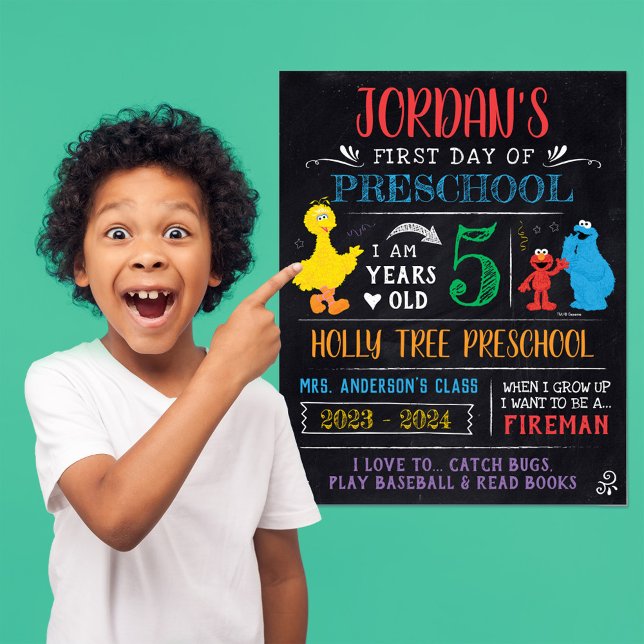 Sesame Street | First or Last Day of School Poster (Poster on wall)