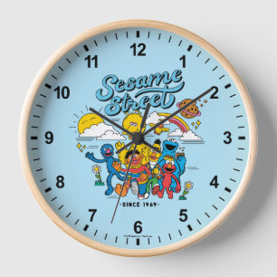 Sesame Street Friends Since 1969 Clock