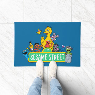 Sesame Street   Full Color With Pals Doormat
