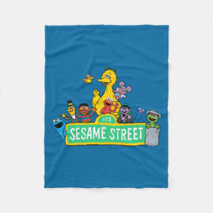 Sesame Street   Full Colour With Pals Fleece Blanket
