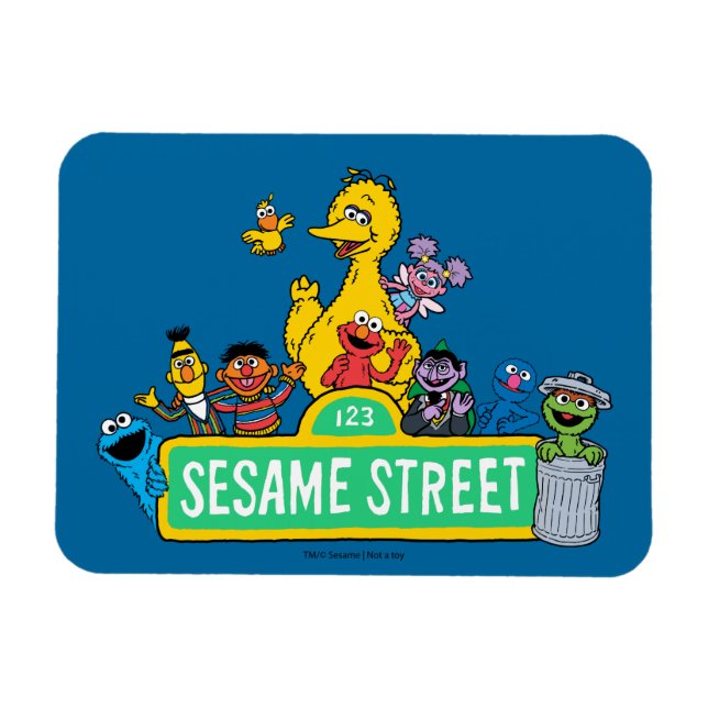 Sesame Street | Full Colour With Pals Magnet (Horizontal)