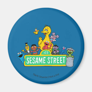 Sesame Street   Full Colour With Pals Magnet