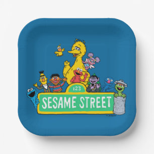 Sesame Street Full Colour With Pals Paper Plate