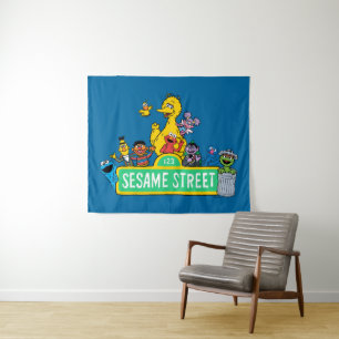 Sesame Street   Full Colour With Pals Tapestry