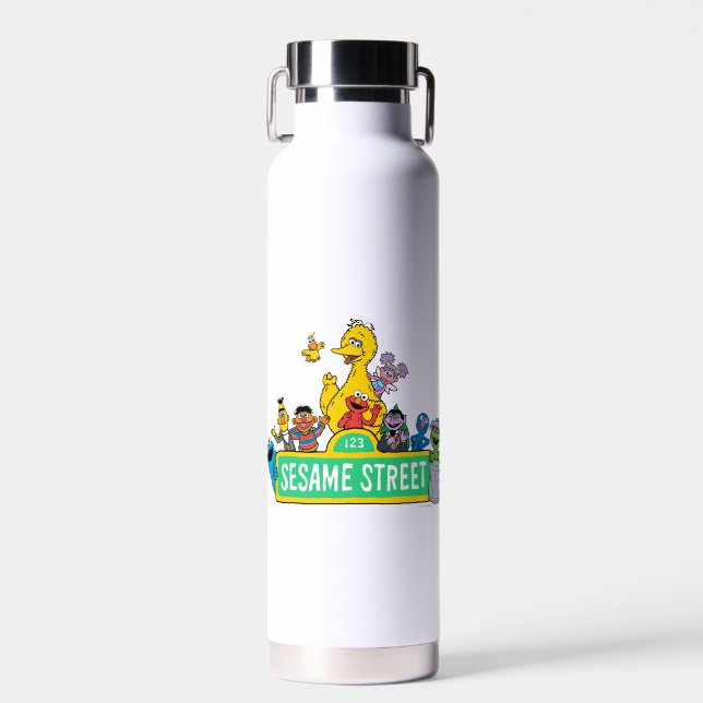 Sesame Street | Full Colour With Pals Water Bottle (Front)