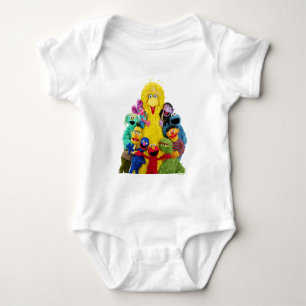 Sesame Street   Fun Colorful Pals Portrait Baby Bodysuit