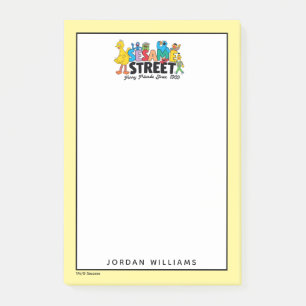 Sesame Street Furry Friends Add Your Name Post-it Notes