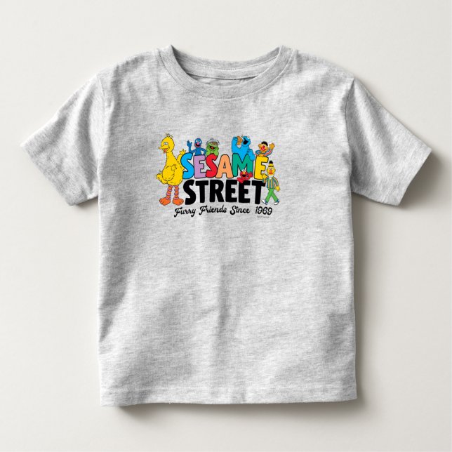 Sesame Street | Furry Friends Since 1969 Toddler T-Shirt (Front)
