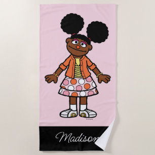 Sesame Street   Gabrielle Add Your Name Beach Towel