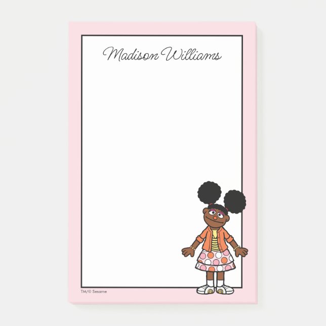Sesame Street | Gabrielle Add Your Name Post-it Notes (Front)