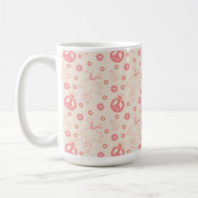 Sesame Street | Good Vibes Pattern Coffee Mug (Left)
