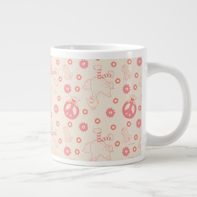 Sesame Street | Good Vibes Pattern Large Coffee Mug (Right)