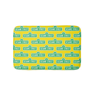 Sesame Street Green Logo Bath Mat