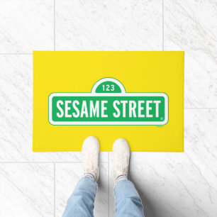 Sesame Street   Green Logo Doormat