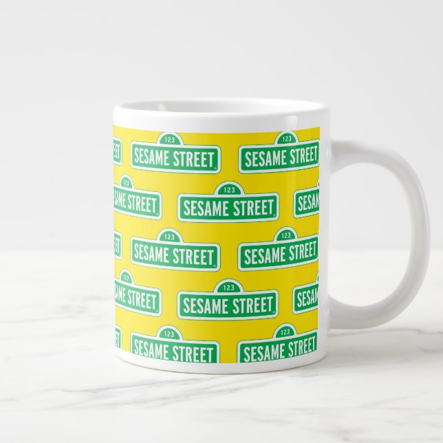 Sesame Street | Green Logo Large Coffee Mug (Right)