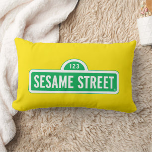Sesame Street Green Logo Lumbar Cushion