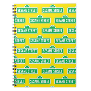 Sesame Street   Green Logo Notebook